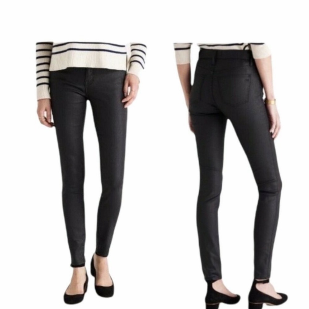 Madewell Skinny Skinny Black Coated Leggings